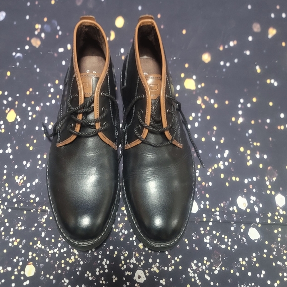 Florsheim F-Lites Chukka Men's Boot Black/brown Smooth 13255-001 - Picture 1 of 6